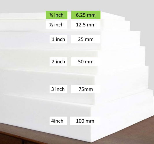 Upholstery Foam Sheet 1/4 inch