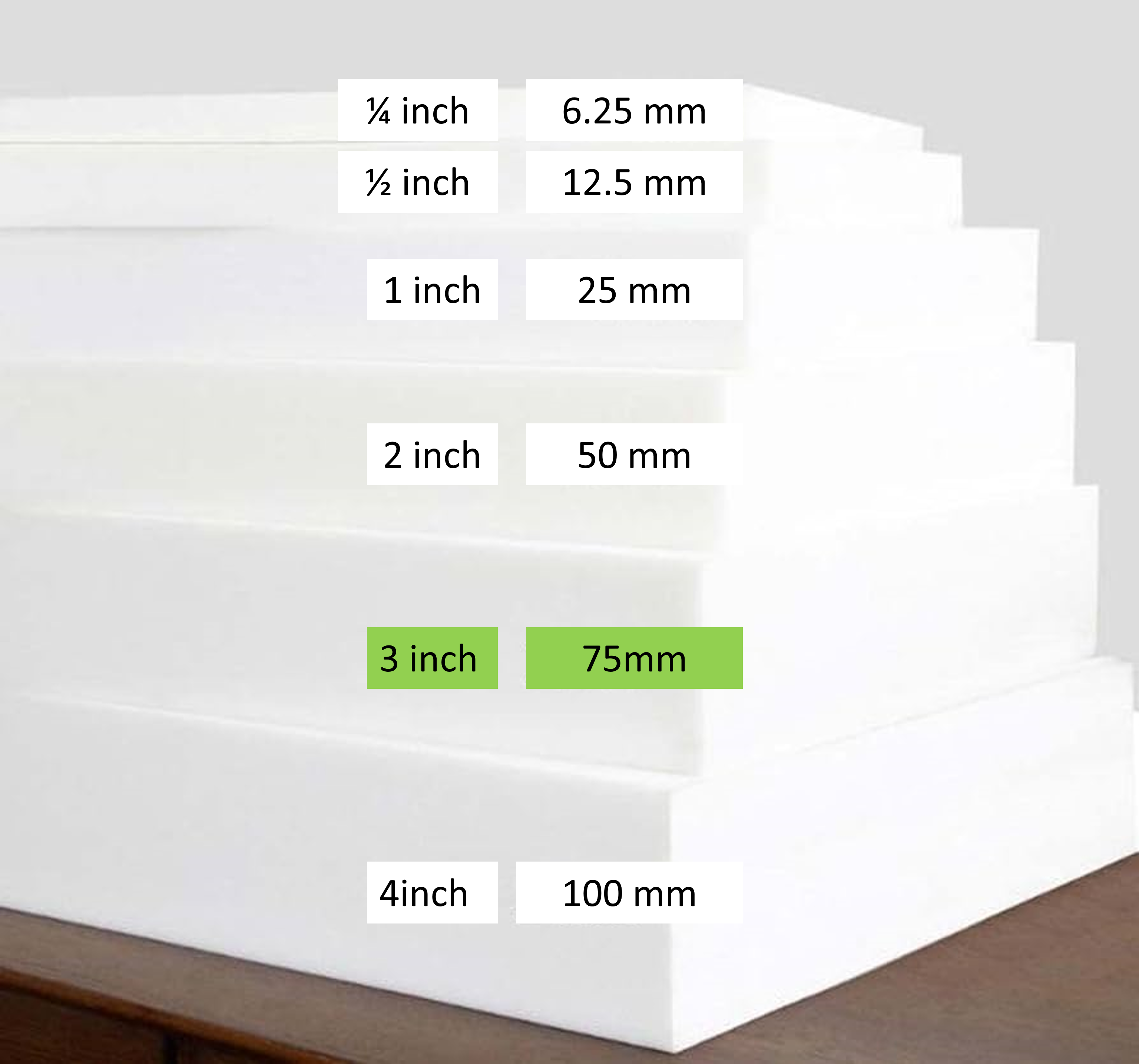 Upholstery Foam Sheet 3 inch – Komorebi