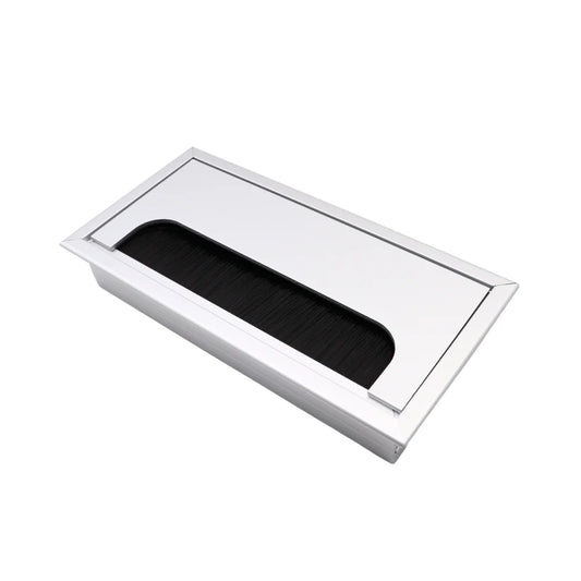 Rectangular Aluminum Desk Grommet