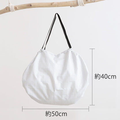 Shupatto compact bag LARGE - SEN (Stripe)